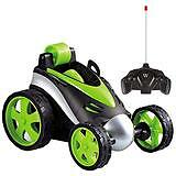 Wireless Remote Control Flip Wheels Stunt Toy Car Green New - Picture 2 of 9