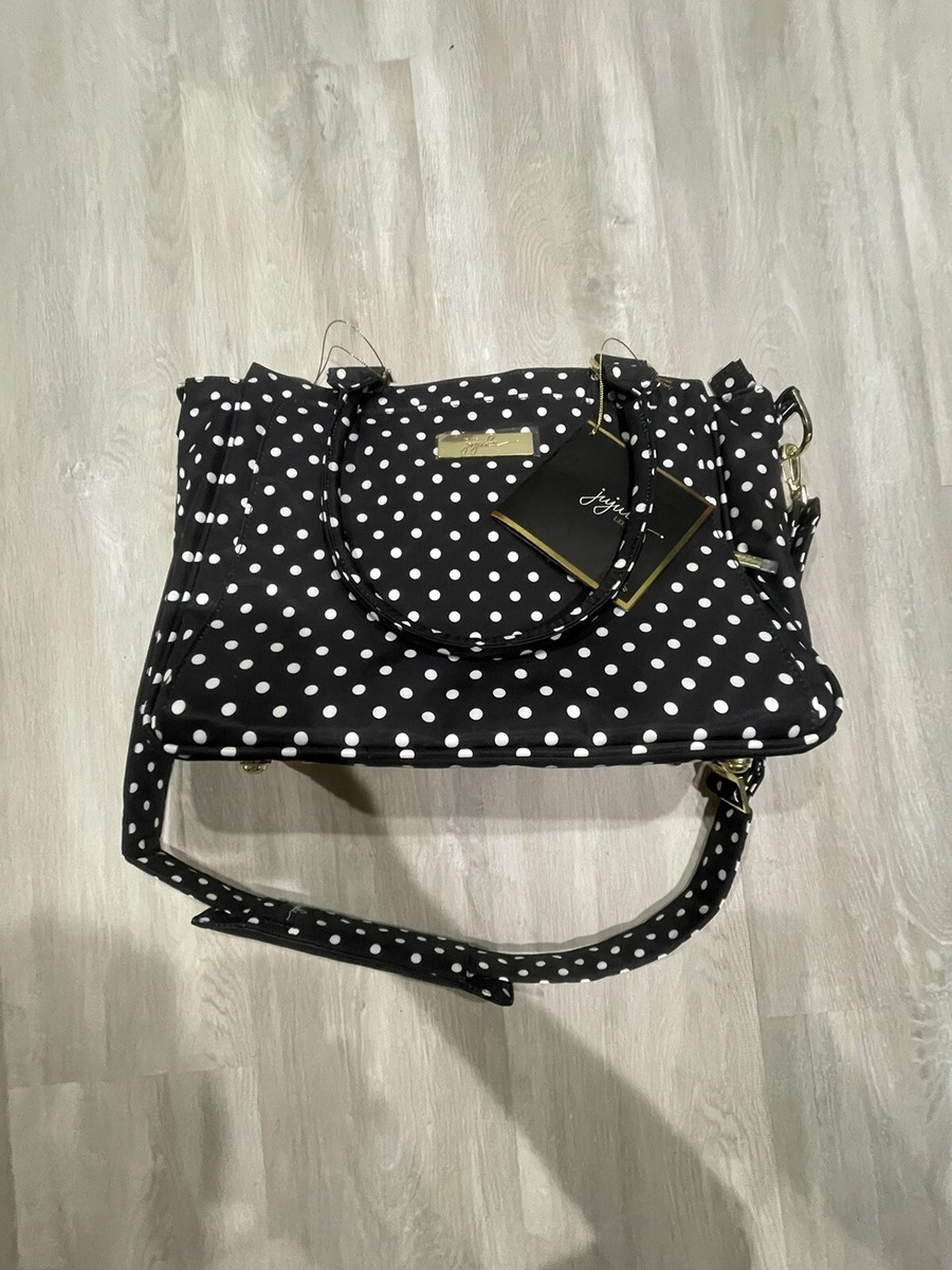 JuJuBe Be Classy In The Duchess Bag Black With White Polka Dots (BRAND NEW)