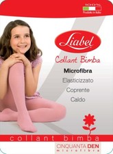 50 Denier Girls' Microfiber Stretch Tights Liabel 5028 COVER 50