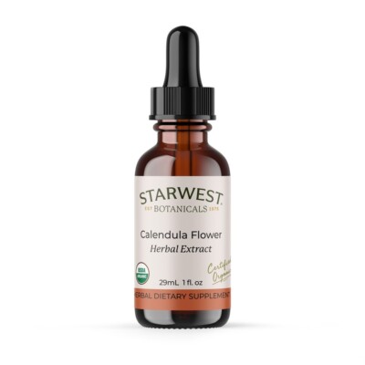 Calendula Flower Extract Herbal Tincture w/ Dropper Shipping Rated USA