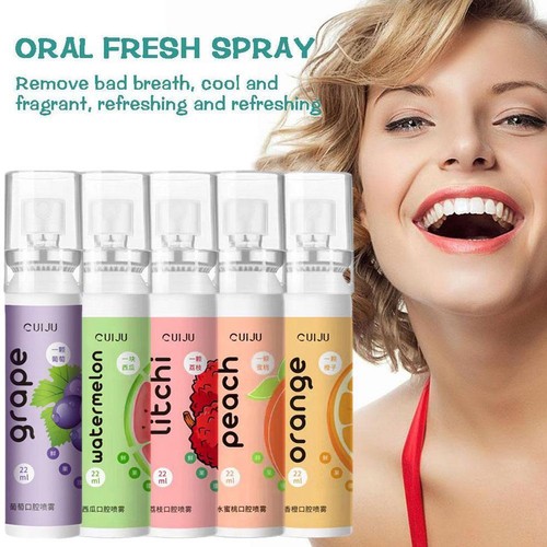 Fresh Breath Freshener Spray Deodorant Litchi Peach Flavor Portable. O5C0 A T1J8 - Picture 3 of 16