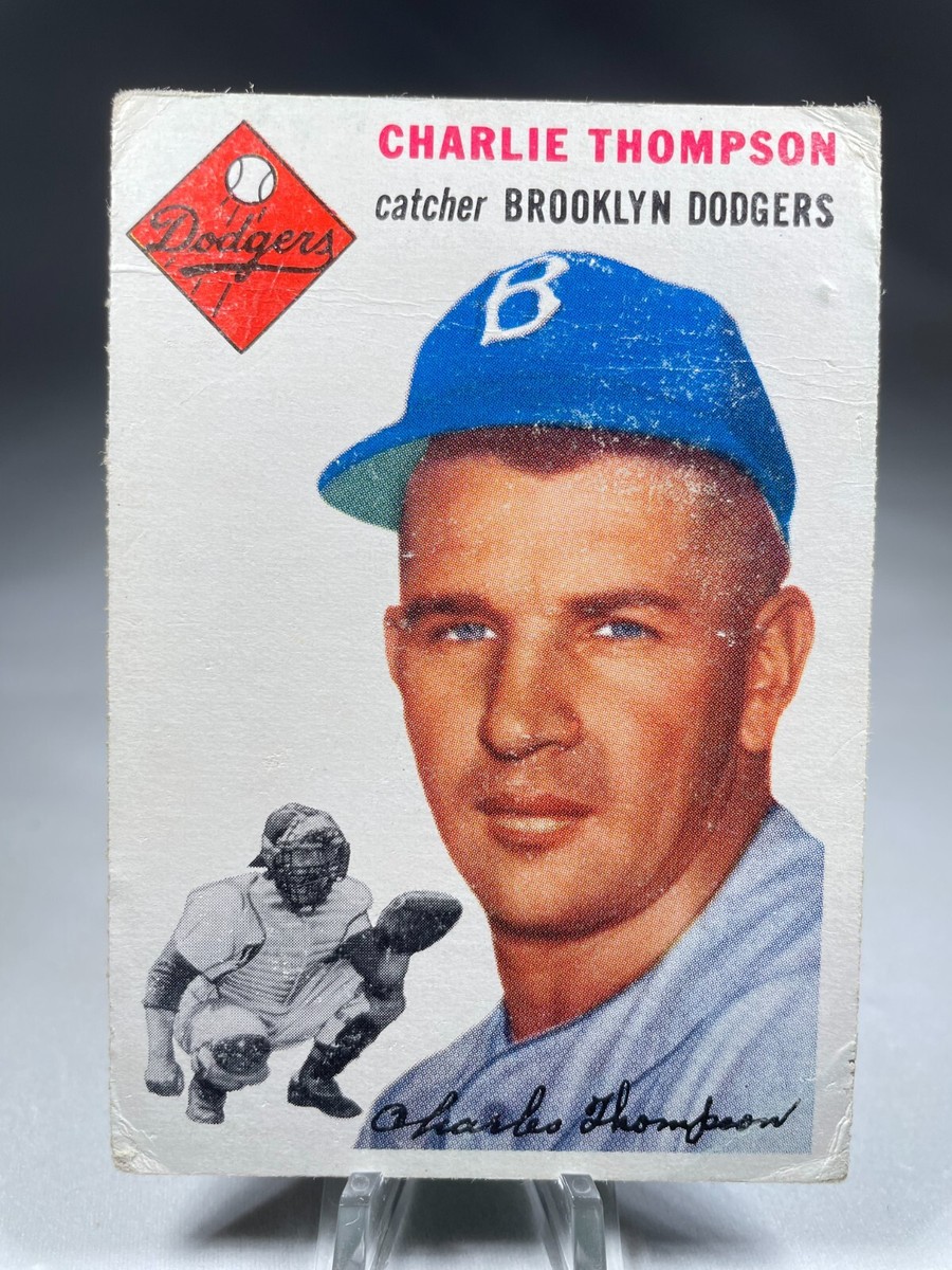 1954 Topps Baseball Charlie Thompson #209 Brooklyn Dodgers | eBay