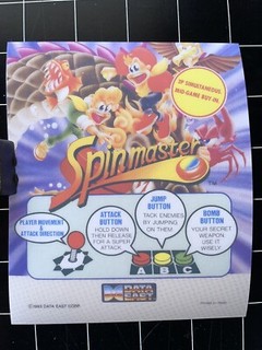 Jeu Arcade Spin Master Pour Neo Geo - Kit MVS US English, Data East 1993, Occasion