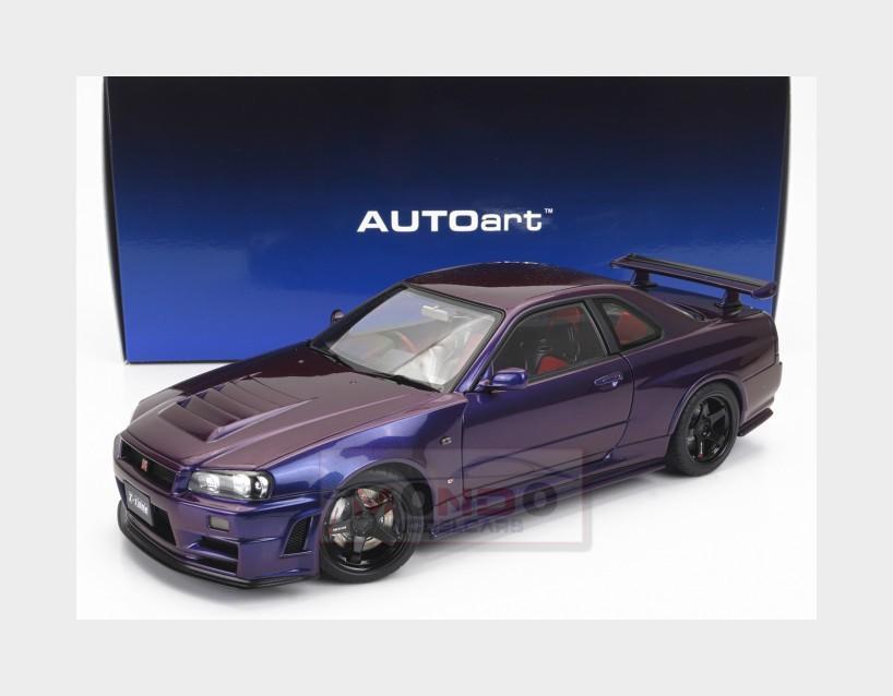 【未開封品】AUTOart Skyline GT-R R34 パープル 1:18 AUTOART Nissan Skyline Gt-R (R34) Z-Tune 2002 Midnight