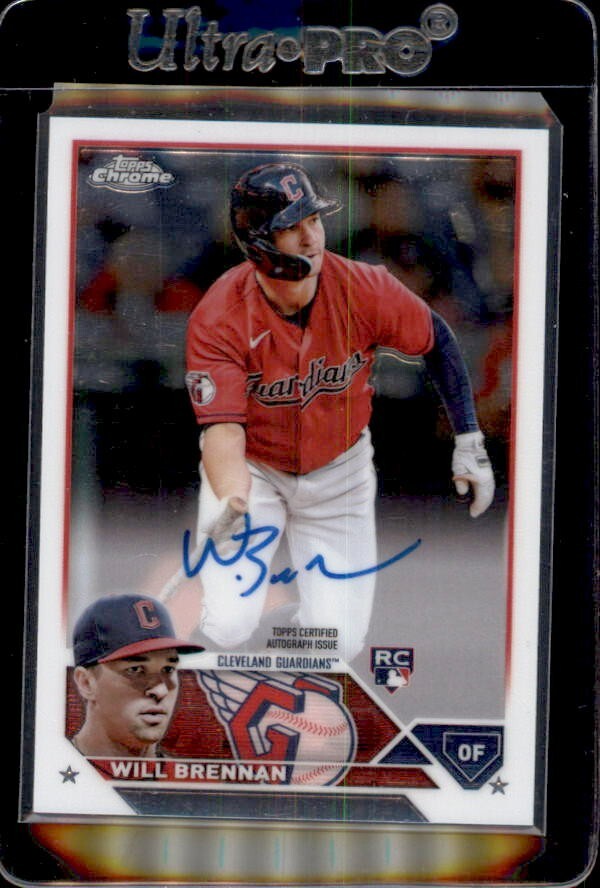2023 Topps Chrome #RA-WBR Will Brennan Rookie Autograph Indians - Nice