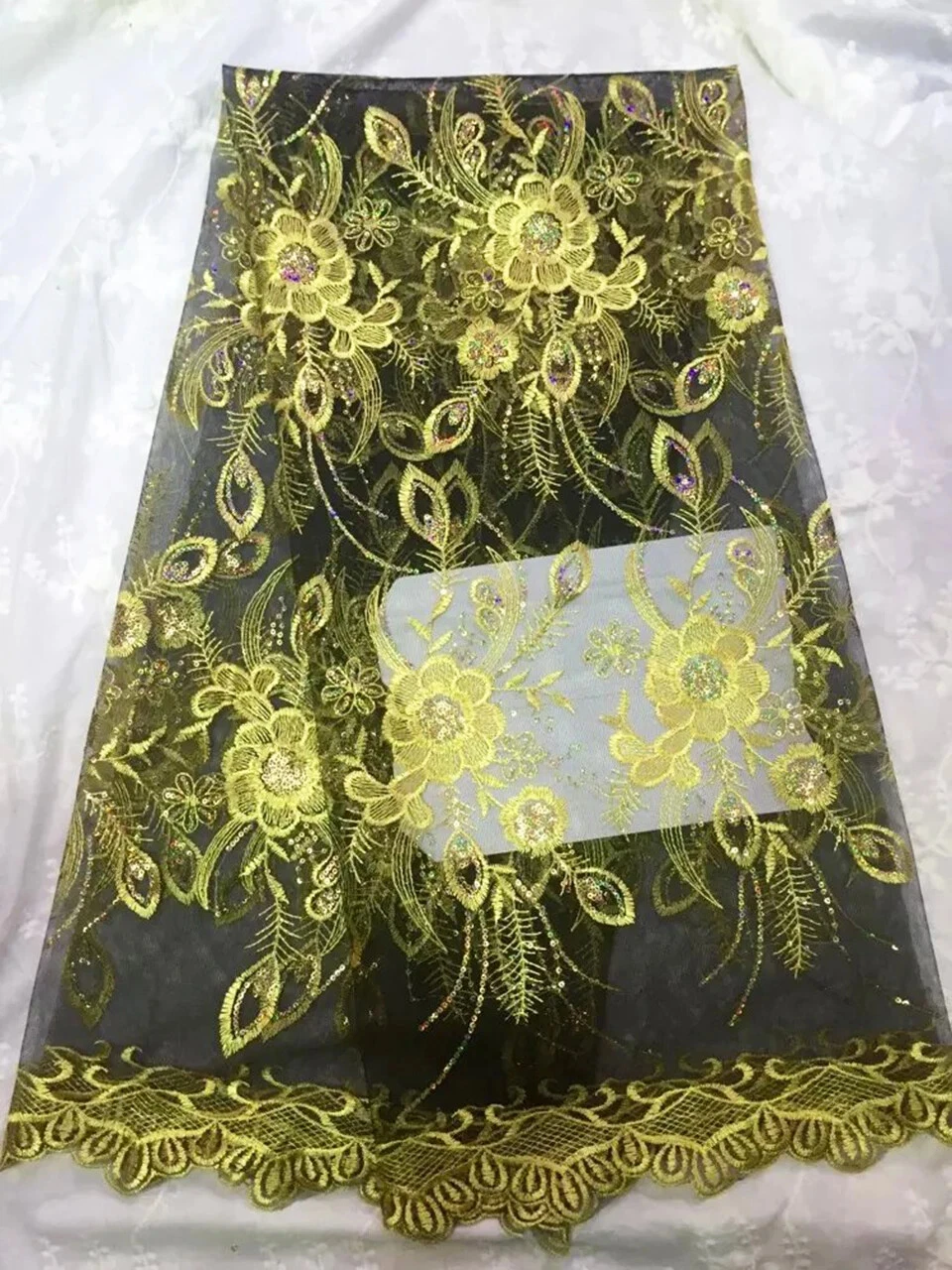 OFF WHITE Abito da sposa colore bianco sporco perline paillettes abbigliamento bambini fai da te