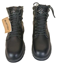 Hi Tec X-T Steel Toe Work Boots Size 12 Waterproof Black Lace Up Safety Rugged