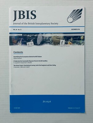 Journal of the British Interplanetary Society (JBIS) December 2016 Vol. 69 No.12