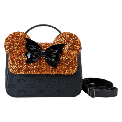 Minnie Mouse Halloween Sequin Disney Loungefly Crossbody Bag  display picture 3