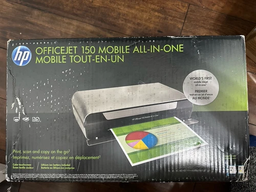 HP HPCN550A OfficeJet 150 Mobile All-In-One Inkjet Printer - Black