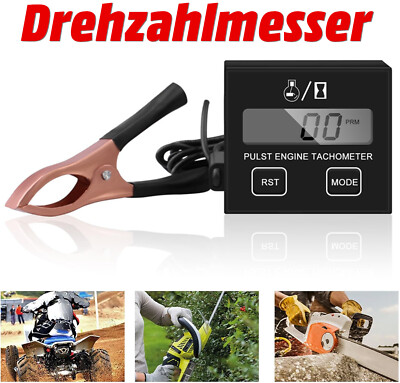 Drehzahlmesser Digital Tachometer LCD für Motorsäge Kettensäge und andere Takter