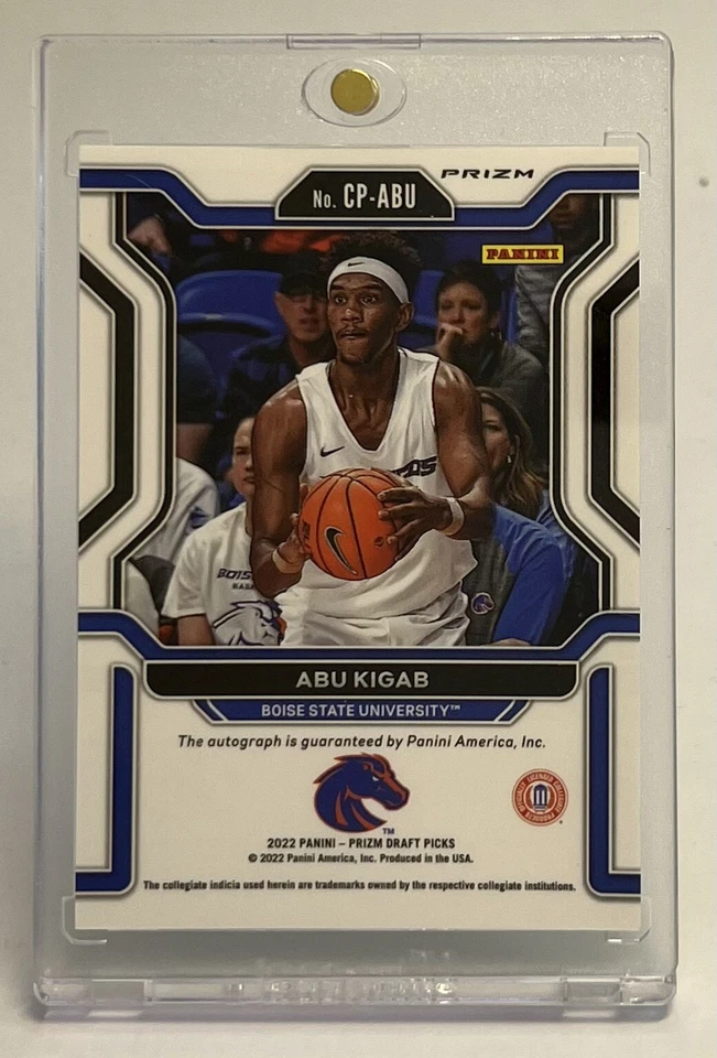 Abu Kigab - 2022 Prizm Draft Picks - Green Penmanship Prizm Auto- #CP-ABU - Image 2 of 2