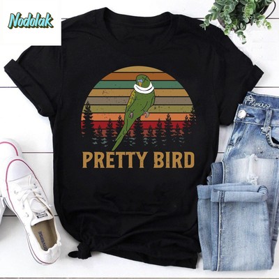 Pretty Bird Dumb And Dumber Parrot Vintage T-Shirt  Funny Bird Shirt  Dumb And D
