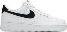 CT2302-100 Mens Nike Air Force 1 Low '07 'White Black Pebbled Leather'