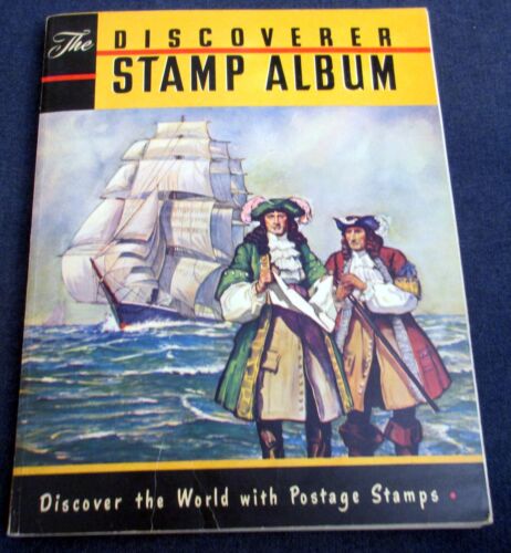 The Discoverer Stamp Album No Stamps Paperback Vintage 1957 - Bonus See Below