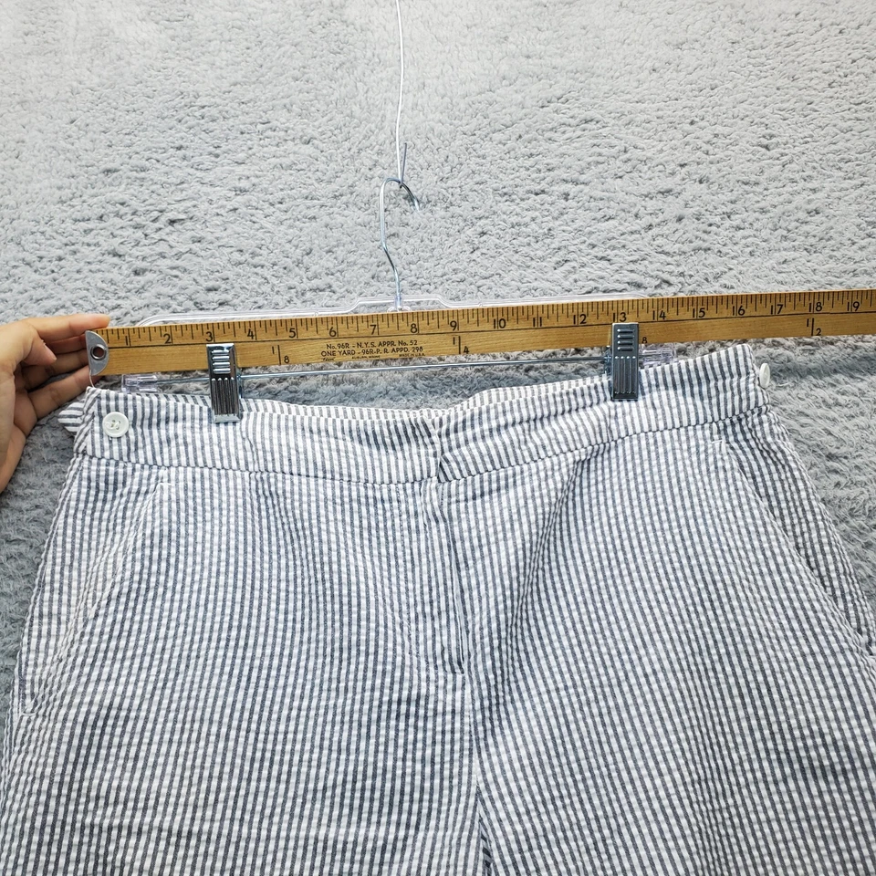 Bermudas Larry Levine para mujer talla 14 multi rayas 100 % algodón frente plano Foto 4 de 4
