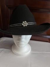 Women s Shyanne Hat Sz Large Black Wool Excellent