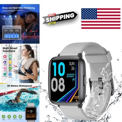 Activity Tracker Smart Watch with Heart Rate Sleep Monitor Pedometer Waterproof