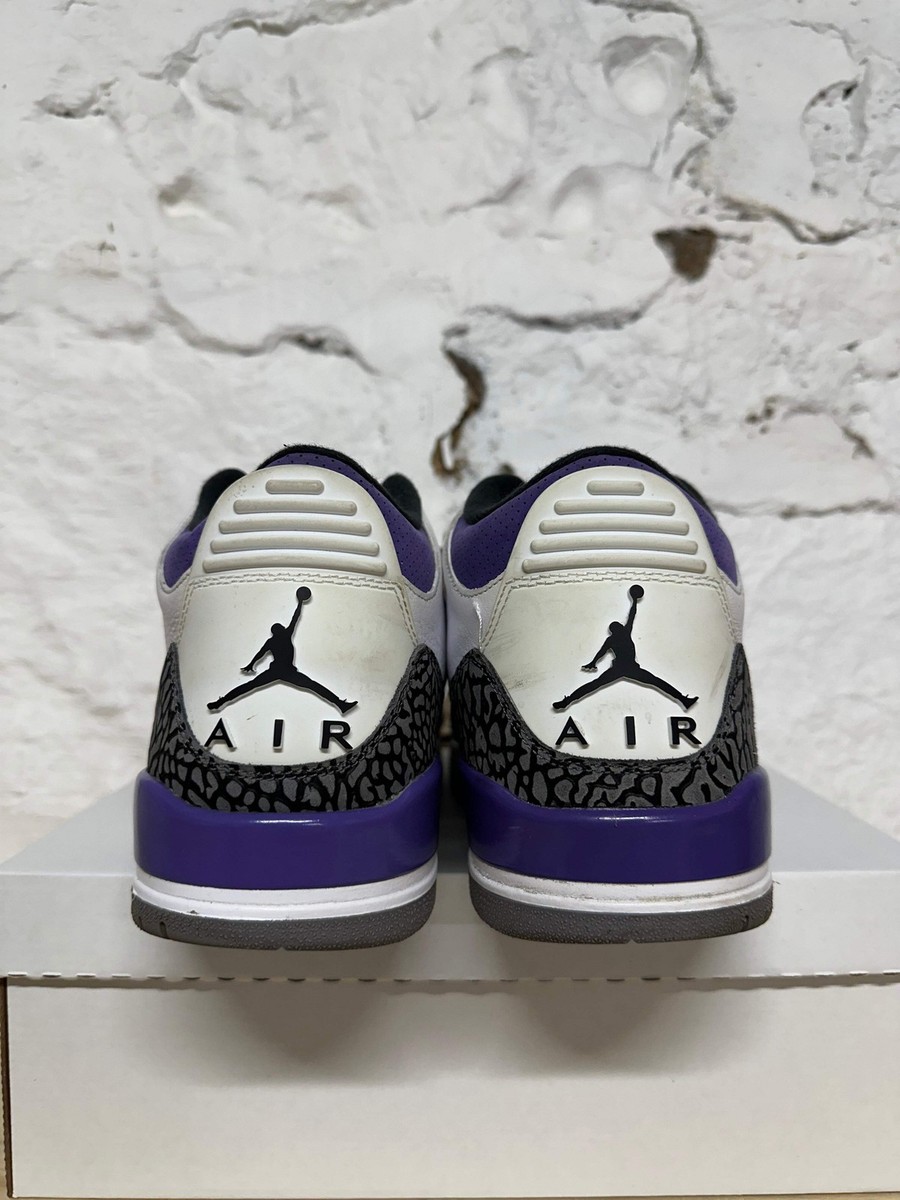Air Jordan 3 Retro 'Dark Iris' Men's Size 14 Pre‑owned Sneakers
