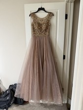 formal cocktail dress for wedding Women Dresses Guest Black Funeral XS 💙✨ Navy meets gold. Size:24M/2T neckline_Sweetheart and the hidden back