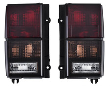 Fits For Jeep Cherokee Xj 1984-1996 Tail Lights - Replacement Style Redblack Sm