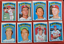 1972 O-Pee-Chee OPC team lot of 13 St. LOUIS CARDINALS