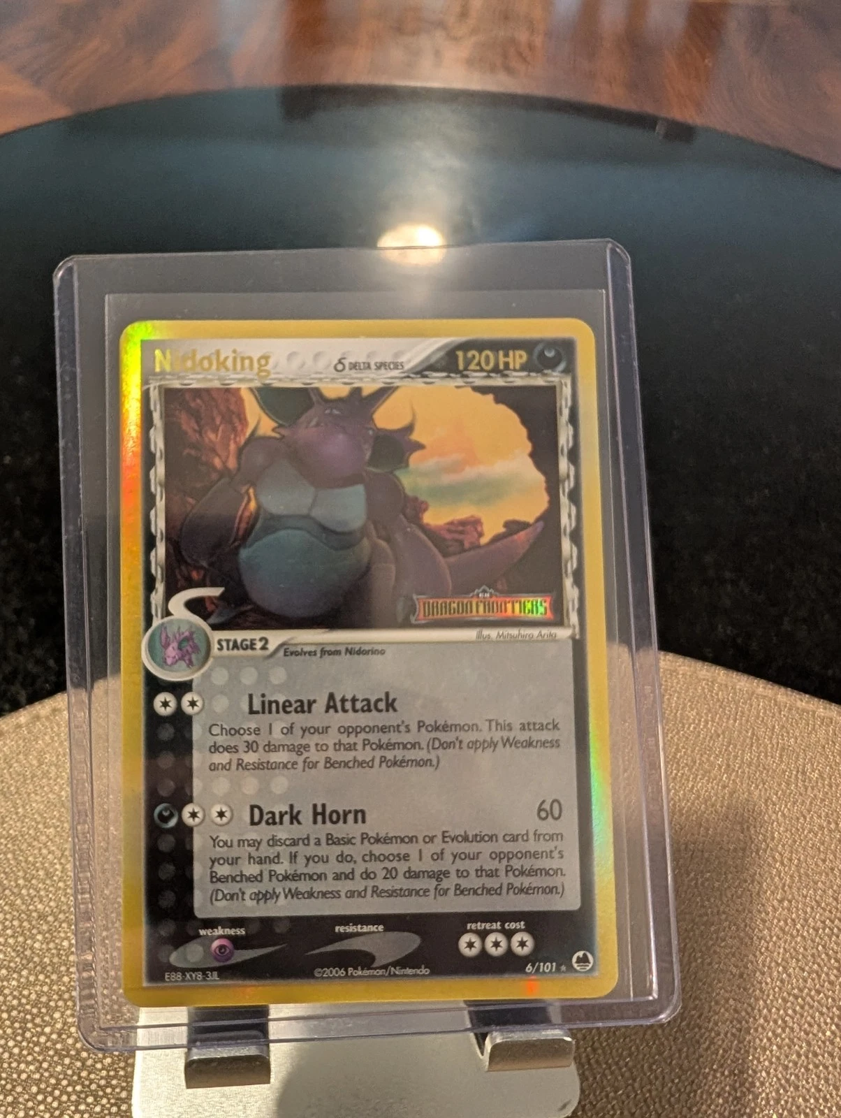 Nidoking Delta Species 6/101 -Reverse Holo-Dragon Frontiers - Rare - LP