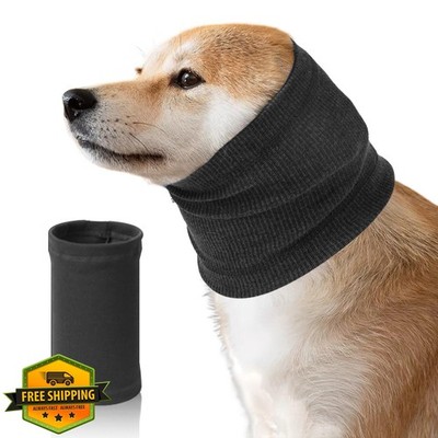GCVOPTON Grey Small Dog Calming Hoodie Ear Cover