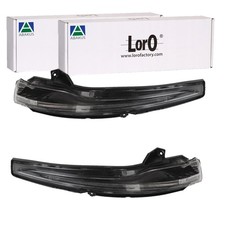 2X ABAKUS BLINKLEUCHTE BLINKER SCHWARZ AUßENSPIEGEL passend für MERCEDES C-KLASS