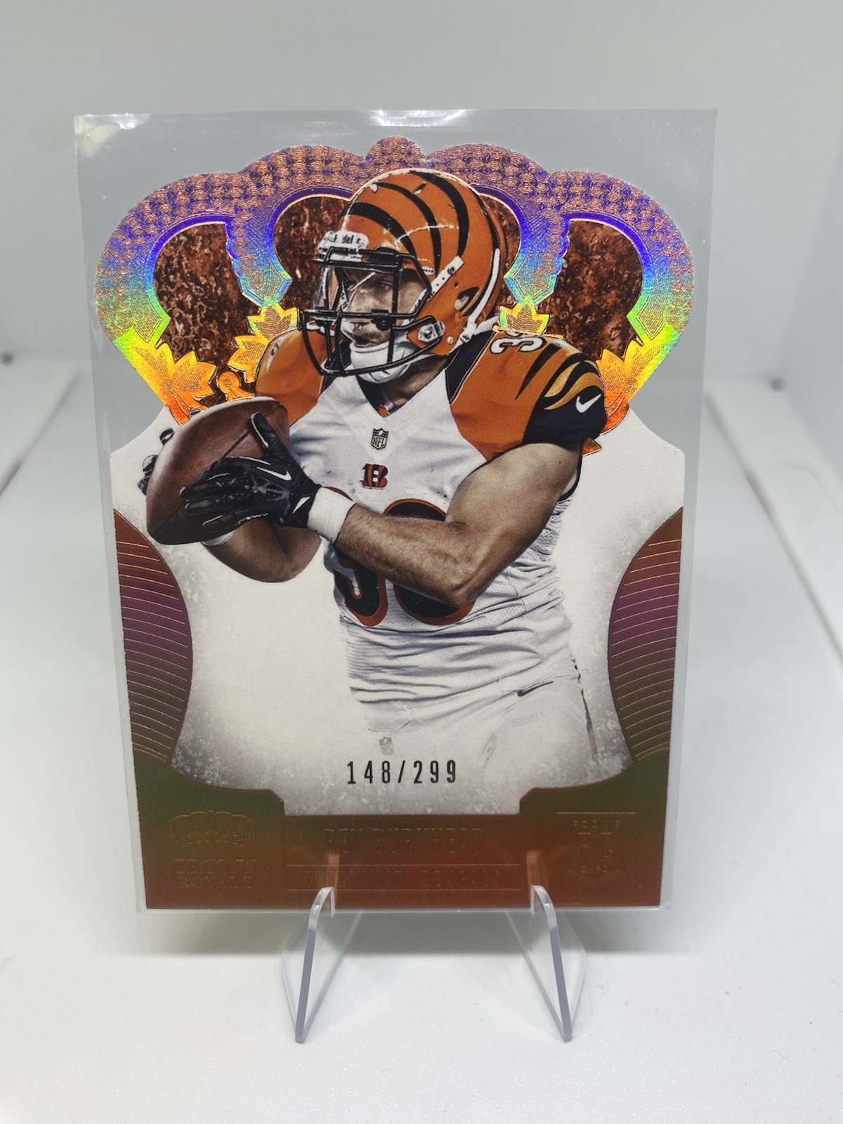 Panini 2013 Crown Royale Rex Burkhead #181 Bronze Die-Cut Rookie Bengals /299