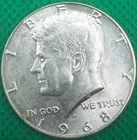 1968 D Kennedy Half Dollar 40% silver