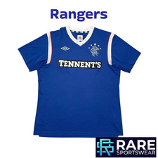 RANGERS 2011-12 UMBRO TENNENTS HOME FOOTBALL SHIRT LARGE ADULT (VGOOD)