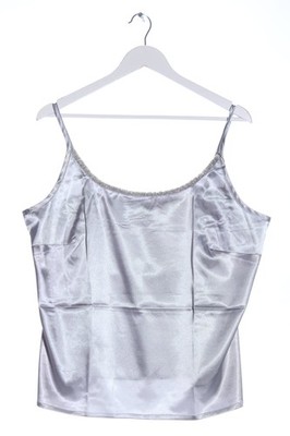 CHANGES BY TOGETHER Spaghettiträger Top Damen Top Gr. DE 46 silberfarben Elegant