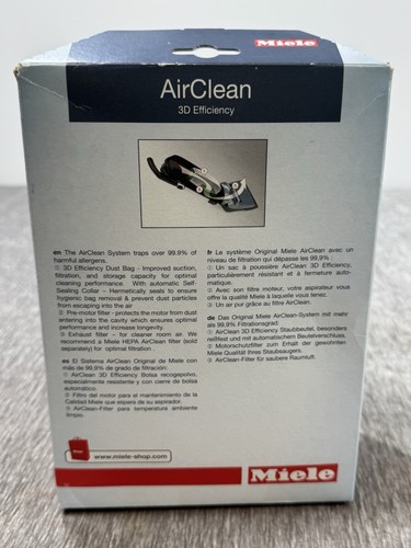 Miele Type U Airclean 3D Efficiency Vacuum Dust Bags 4 Bags & 2 Filters - Imagen 3 de 5