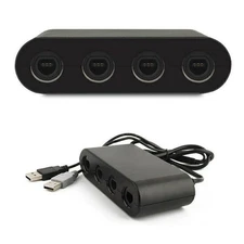 4-Port For GameCube Controller USB Adapter Converter For Nintendo Wii U & PC