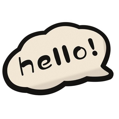 Clouds Hello Diatomite Floor Mats Black White Personalized Floor Mats Household