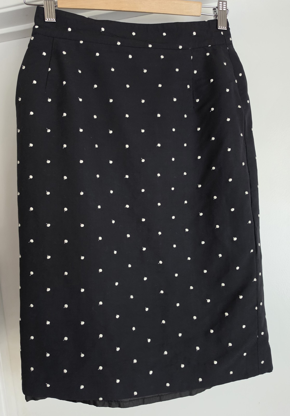 Vintage Mondi Polka Dot Skirt Size 38 Black Women Vintage West Germany Classic