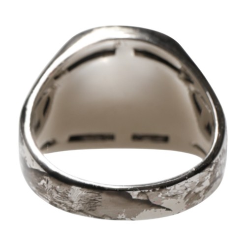 Anello DOLCE & GABBANA tono argento inciso due colori vero ottone US10/EU62 530usd - Foto 4 di 8