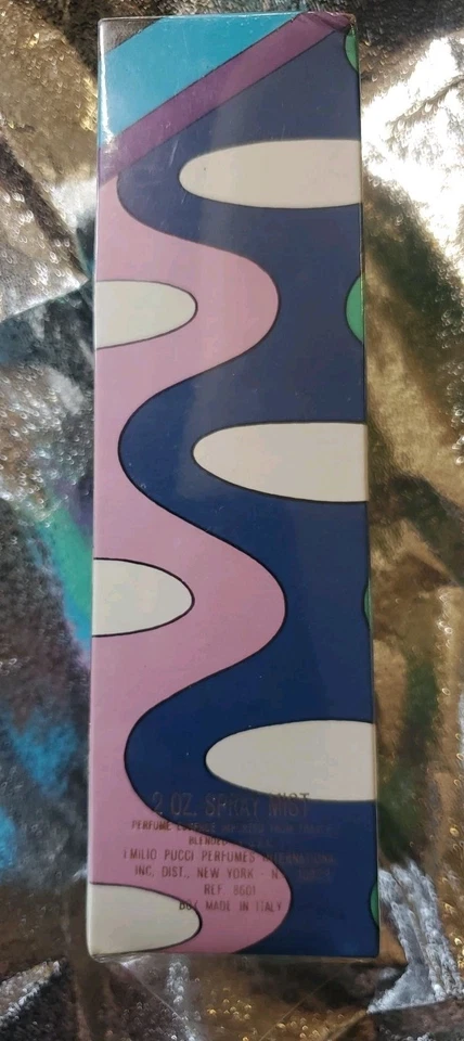 Emilio Pucci Eau de Vivara спрей духи 60 мл 2 унции винтажный запечатанный новый из старых запасов - Изображение 3 из 4