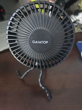 Battery Operated Stroller Fan Flexible Tripod Clip on With 3 Speeds Black