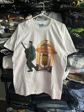 Vintage 1995 Elvis Presley Legend And Heroes Music White T-Shirt Size Large L