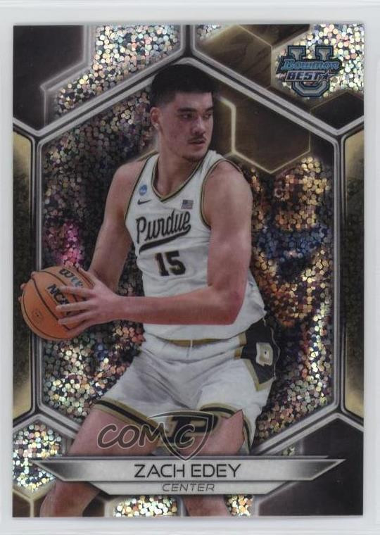 2023-24 Bowman U Best Speckle Refractor Zach Edey #74