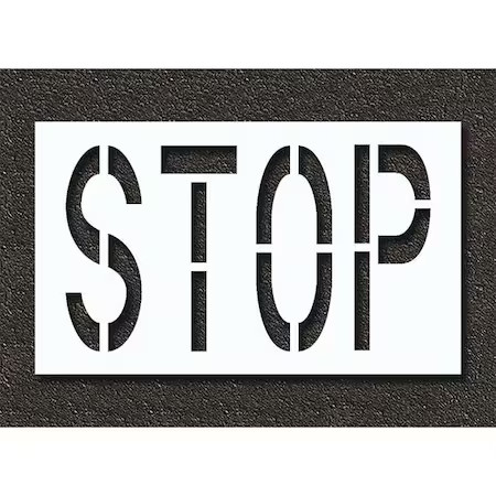 Rae Stl-108-72403 Pavement Stencil, Stop, Stl-108-72403