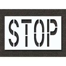 Rae Stl-108-72403 Pavement Stencil, Stop,  Stl-108-72403