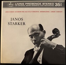 SCHUMANN & LALO: Cello Concertos-NM1963LP MONO JANOS STARKER PROMO LIVING PRESE