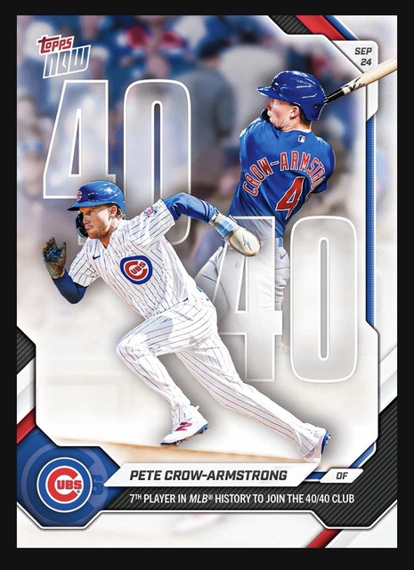 Pete Crow-Armstrong Topps Now 712 40/40 Club PRESALE