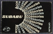 1972 Subaru Accessories Brochure Gl Coupe Dl Sedan Wagon Excellent Original
