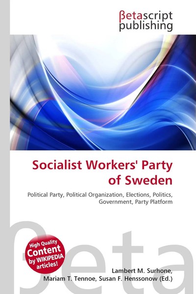 Lambert M. Surhone (U. A.) | Socialist Workers' Party Of Sweden | Taschenbuch-image