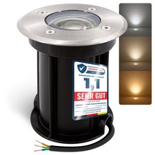 BORU Garten Bodenstrahler IP67 LED GU10 6W drei einstellbaren Lichtfarben 3CCT