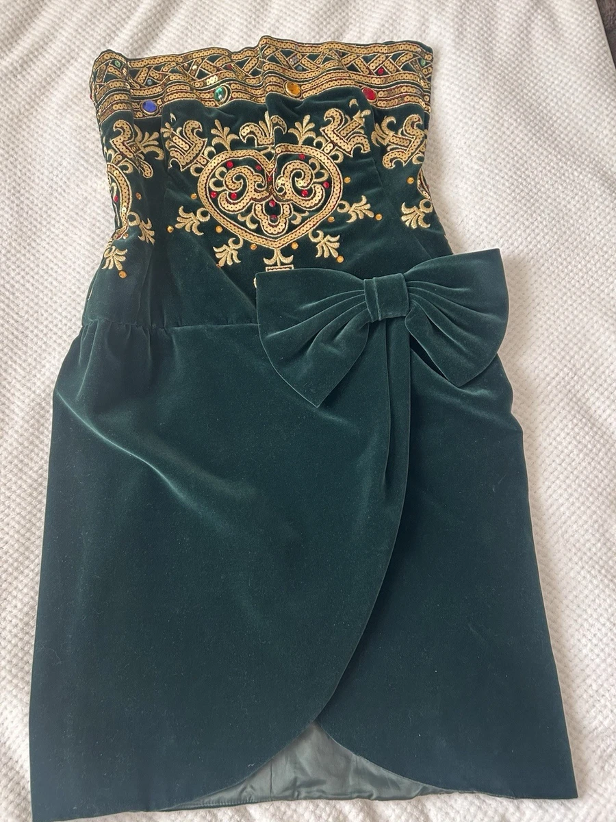 Green Velvet Party Vintage Dresses for Women for sale | eBay Green Velvet Party Vintage Dresses for Women for sale | eBay